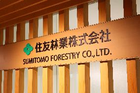 Sumitomo Forestry signboard and logo